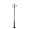 Z-Lite Laurent 1 Light Outdoor Post Mount Fixture, 34.5in. W x 133.75in. H, Black 597PHB-4-5010P-BK - alternate 2
